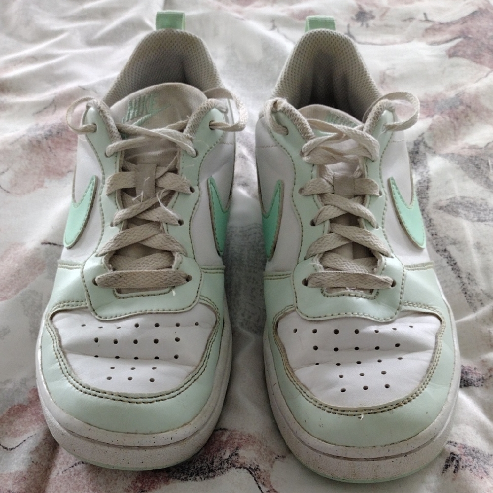 Nike Mint and White Athletic Shoes